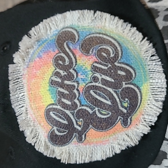 LAKE LIFE DISTRESSED PATCH BLACK MESH LEPPARD PRINT SNAP-BACK TRUCKER HAT - Picture 2 of 10